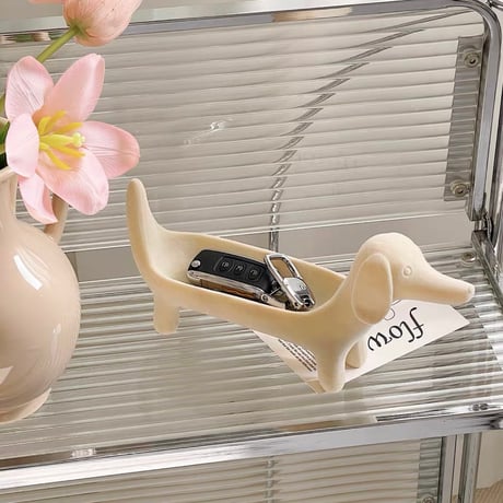 #ダックスフンド モチーフ アクセサリー トレイ 全3色 犬