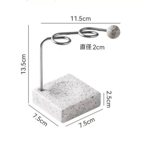 #ステンレス ストーン調 デザイン 歯ブラシスタンド ペン立て
