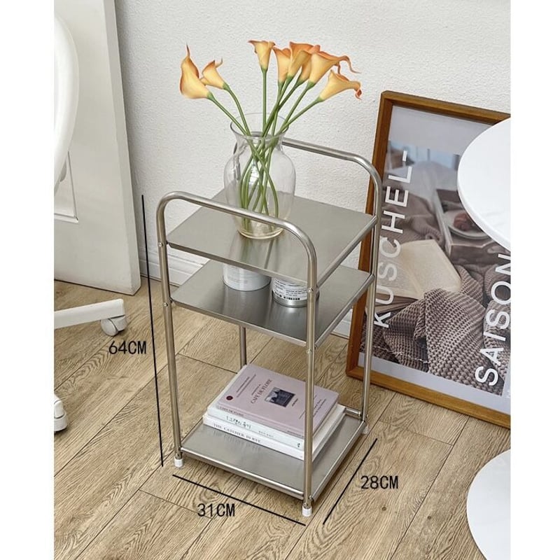 モジュール ステンレス 3段 ラック サイドテーブル | 70PARK