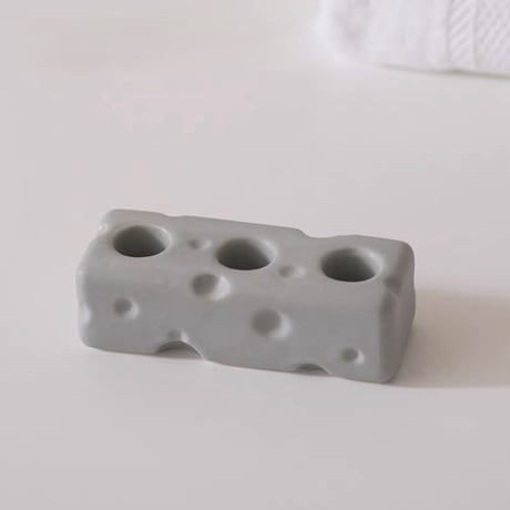#チーズ モチーフ セラミック 歯ブラシスタンド 全5色