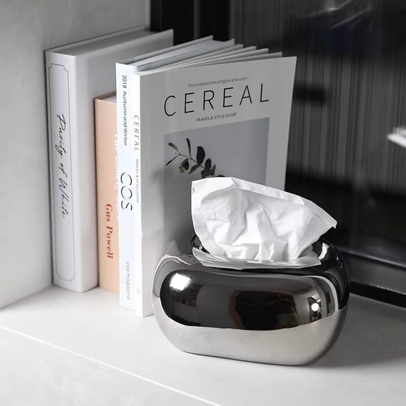 セラミック ぽってり シンプル ティッシュケース 全4色 | 70PARK