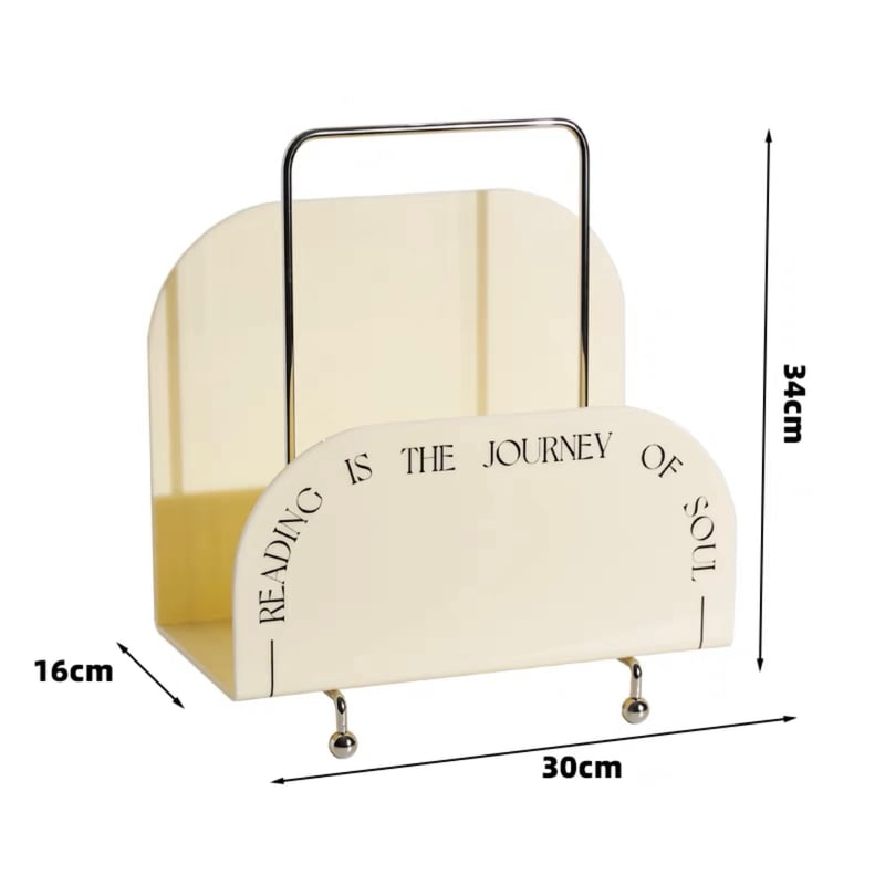 ポータブル クリア アクリル マガジンラック 収納 全2色 | 70PARK