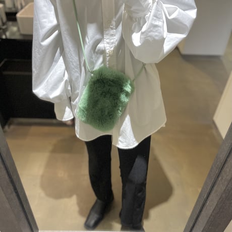 【即納】#カラー フェイクファー スマホ ショルダー バッグ 全6色