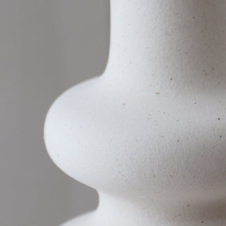 【即納】#三段 ウエーブ ホワイト フラワーベース  花瓶 オブジェ