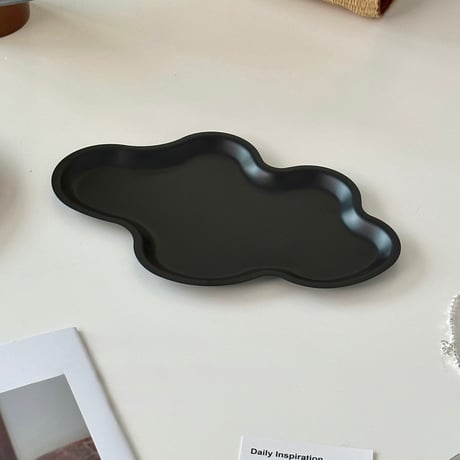【即納】#クラウド型 ウエーブ アクセサリー トレイ 全2色 プレート 小物置き 香水収納