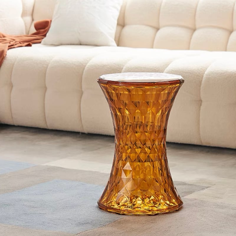 クリア カラー 収納 サイドテーブル スツール 全4色 チェア | 70PARK