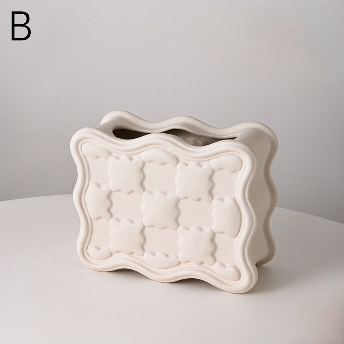 ビスケット モチーフ フラワーベース 全2色 花瓶 | 70PARK