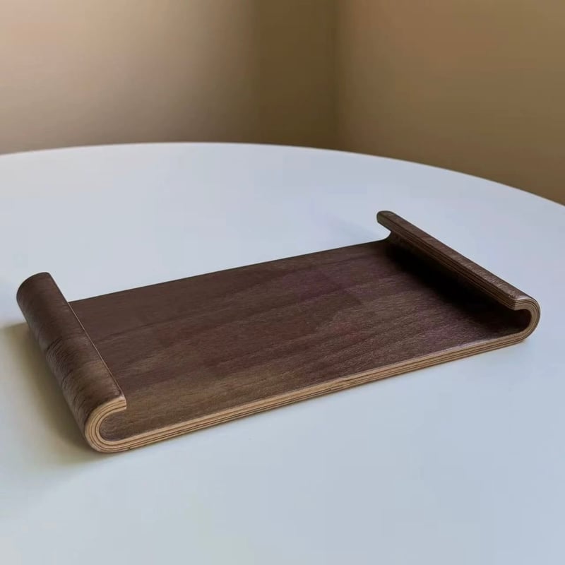 即納】#シンプル ウッド アクセサリー トレイ プレート ブラウン | 70PARK