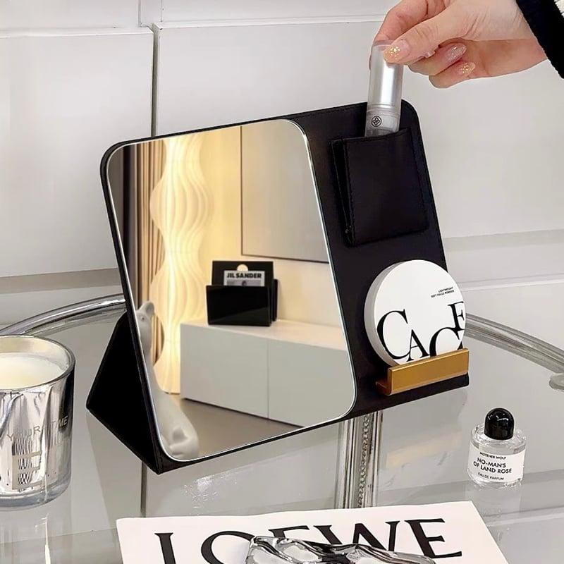 多機能 折り畳み ミラー スマホスタンド 全2色 鏡 | 70PARK