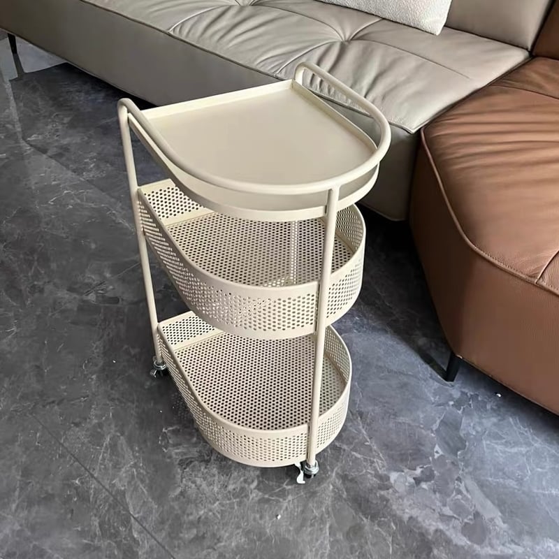 ガラス3段ワゴン、サイドテーブル Amazon.co.jp: サイドテーブル キッチンワゴン キャスター付き 3