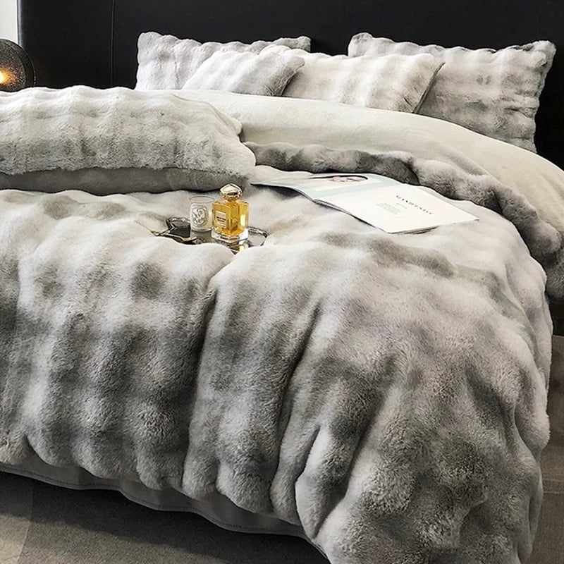 グラデーション もこもこ ふわとろ 布団カバーセット 全2色