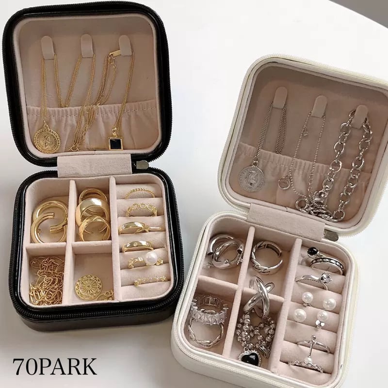 シンプル スクエア ジュエリーボックス 全2色 収納 | 70PARK