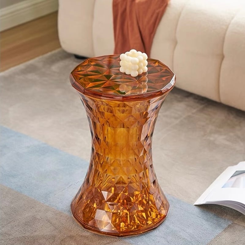 クリア カラー 収納 サイドテーブル スツール 全4色 チェア | 70PARK