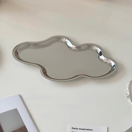 【即納】#クラウド型 ウエーブ アクセサリー トレイ 全2色 プレート 小物置き 香水収納