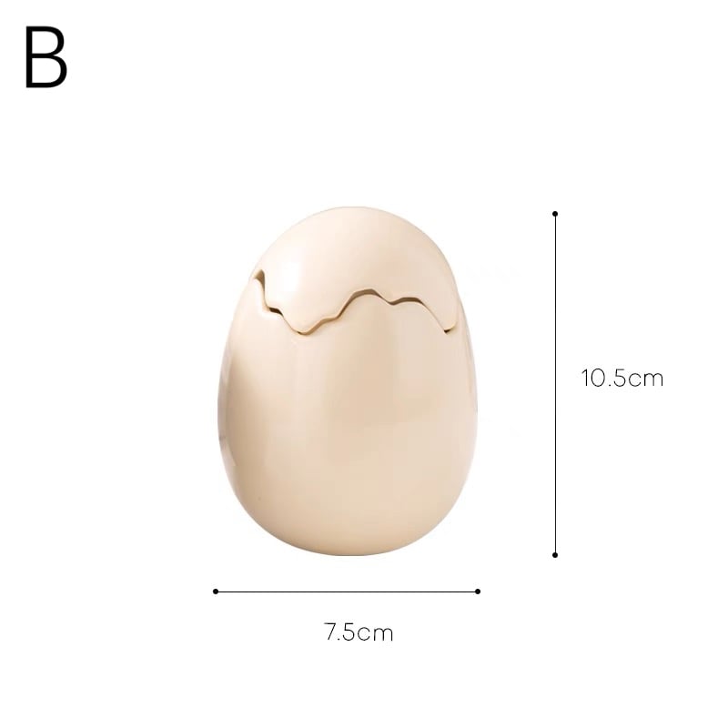 エッグ モチーフ セラミック 小物入れ 全4色 たまご 収納 | 70PARK