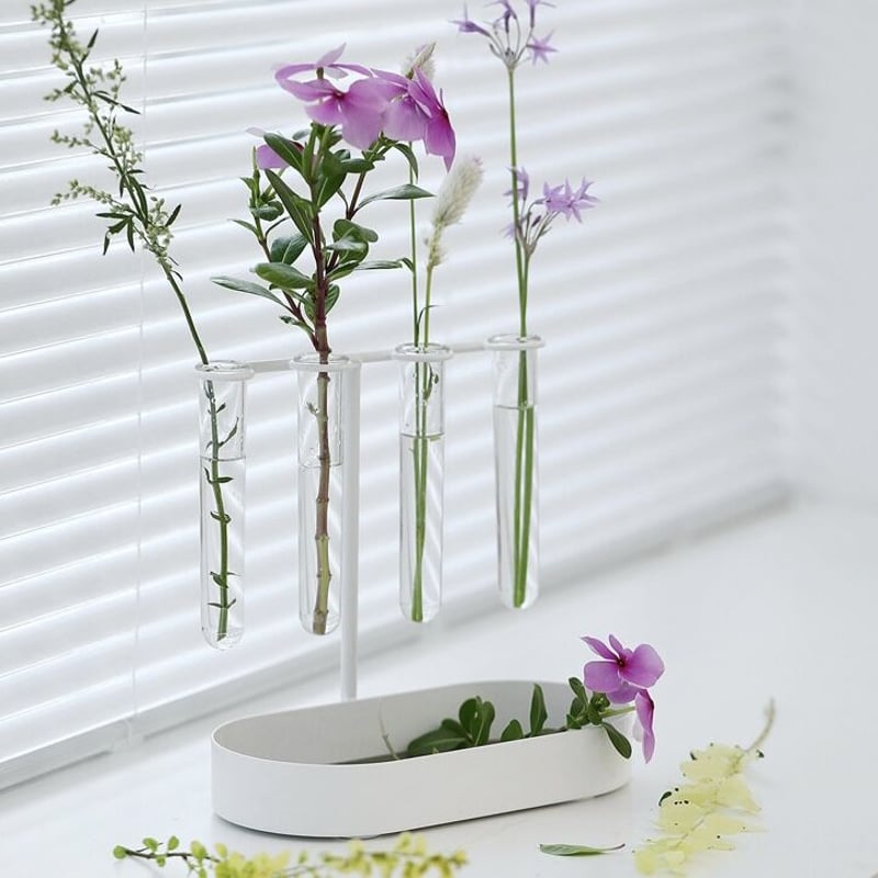一輪挿し 試験管付き 収納 トレイ 全2色 小物入れ 花瓶 | 70PARK