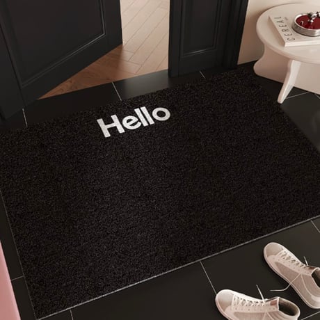 #Hello レタリング カラー 玄関 マット 全6色 50×80 泥落とし