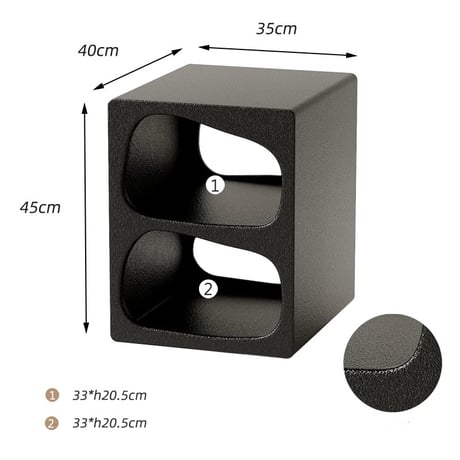 #ニュアンス オープン ラック 二段 サイドテーブル 全2色 棚