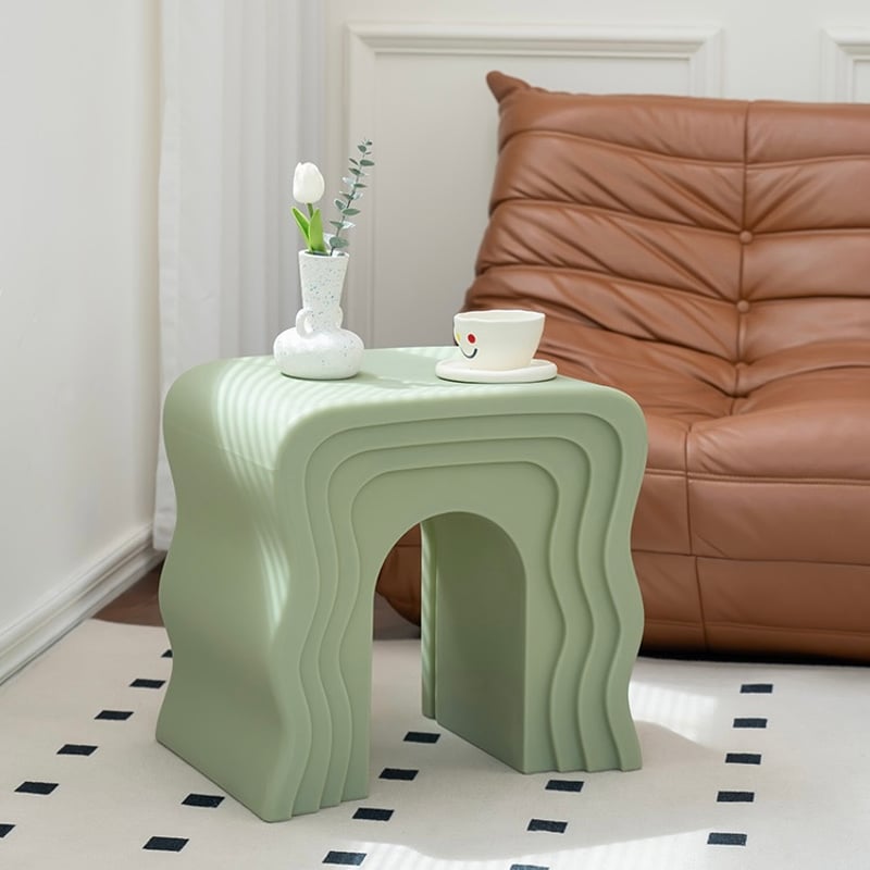 ユニーク ウエーブ アーチ サイドテーブル 全4色 スツール | 70PARK