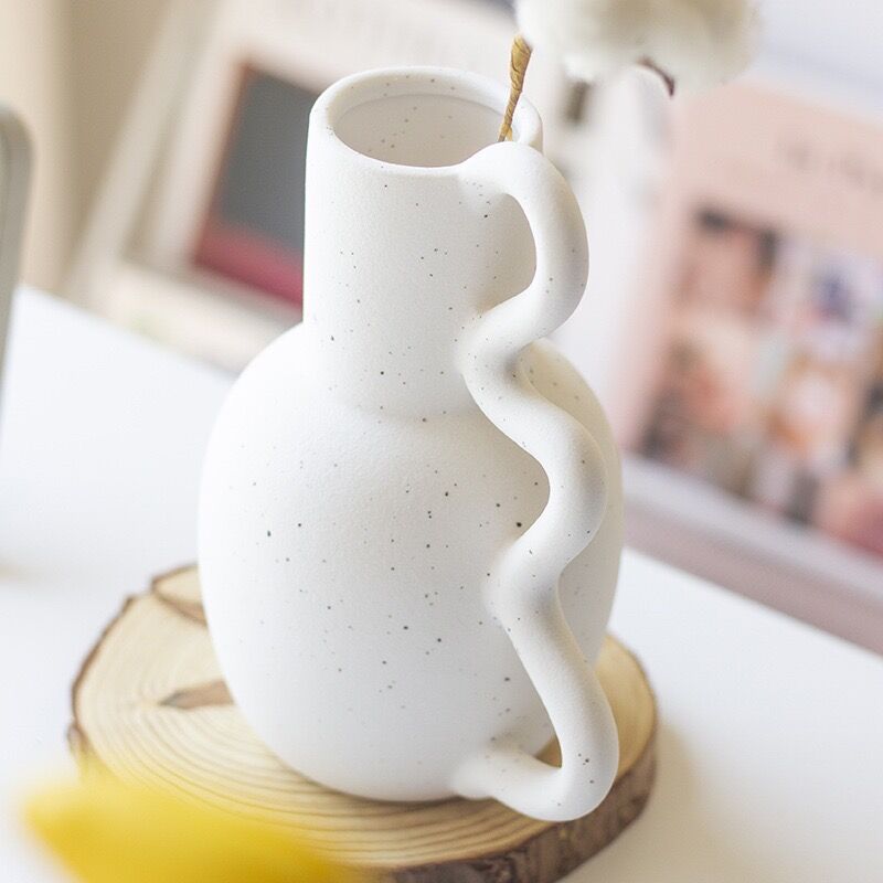 ウエーブ 持ち手 フラワーベース 全2タイプ 花瓶 | 70PARK