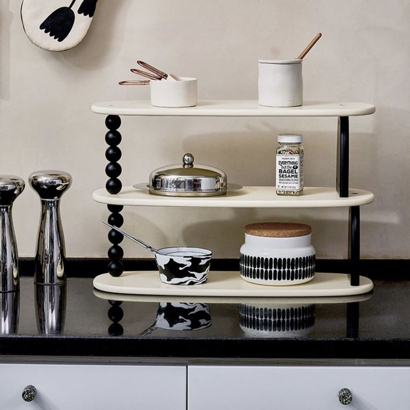 アシンメトリーデザイン 三段 収納 ディスプレイラック | 70PARK