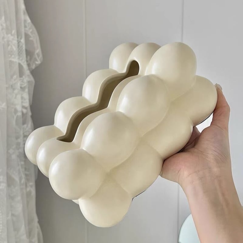 ボンボン ボール セラミック ティッシュケース 全2色 ポコポコ | 70PARK