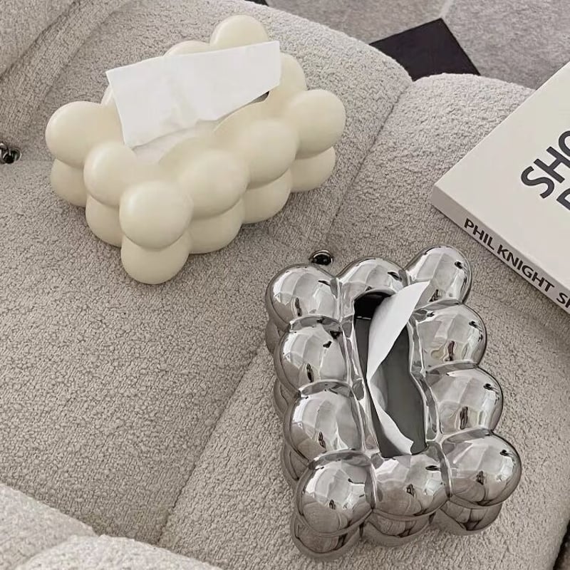 ボンボン ボール セラミック ティッシュケース 全2色 ポコポコ | 70PARK