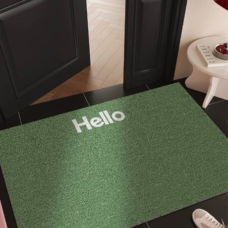 #Hello レタリング カラー 玄関 マット 全6色 50×80 泥落とし