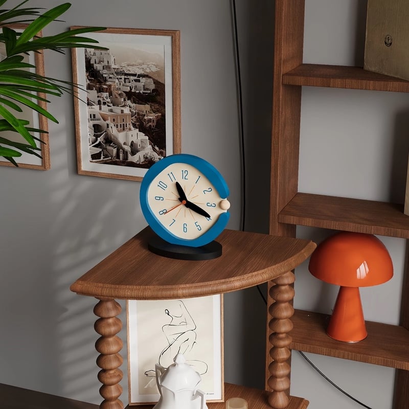 ニュアンス シルエット カラー 卓上 クロック 全2色 置き時計 | 70PARK