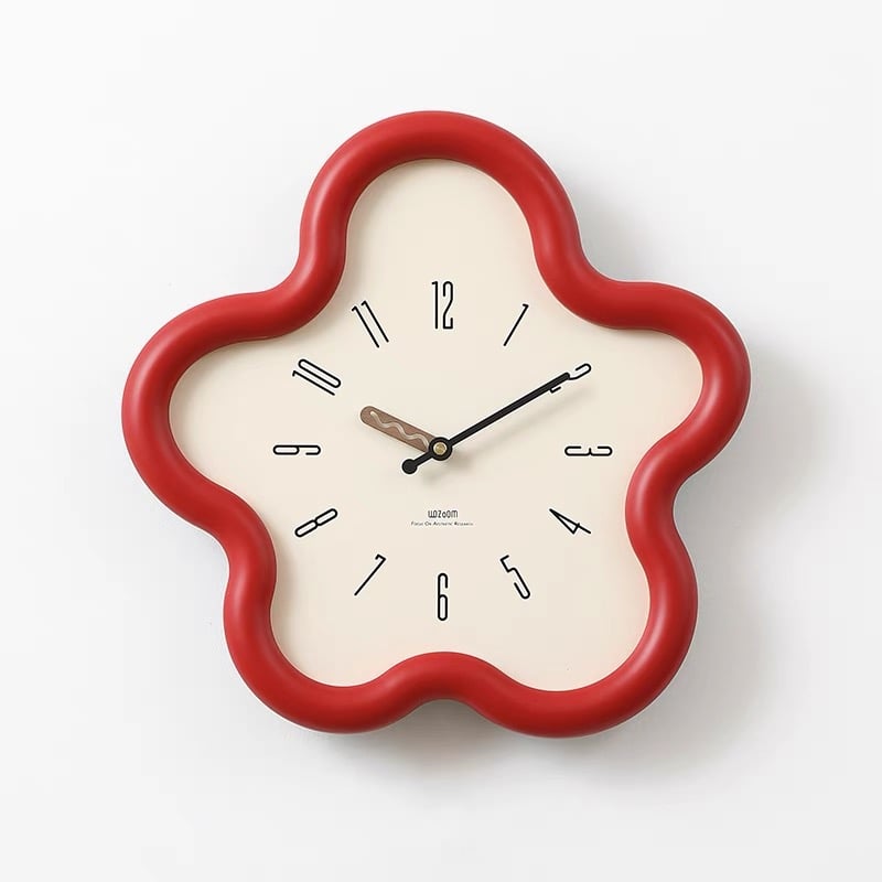 チャビー フラワー フレーム クロック 全3色 壁掛け時計 | 70PARK