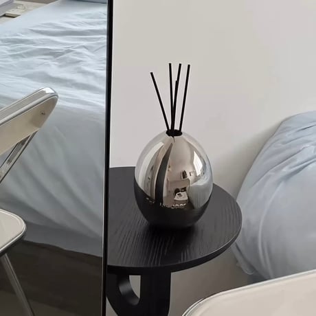 #エッグ モチーフ セラミック ディフューザー 容器 全3色 詰め替えボトル