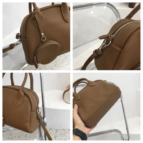 【即納】#コインケース付 ミニ ボストン バッグ 全3色 ショルダー