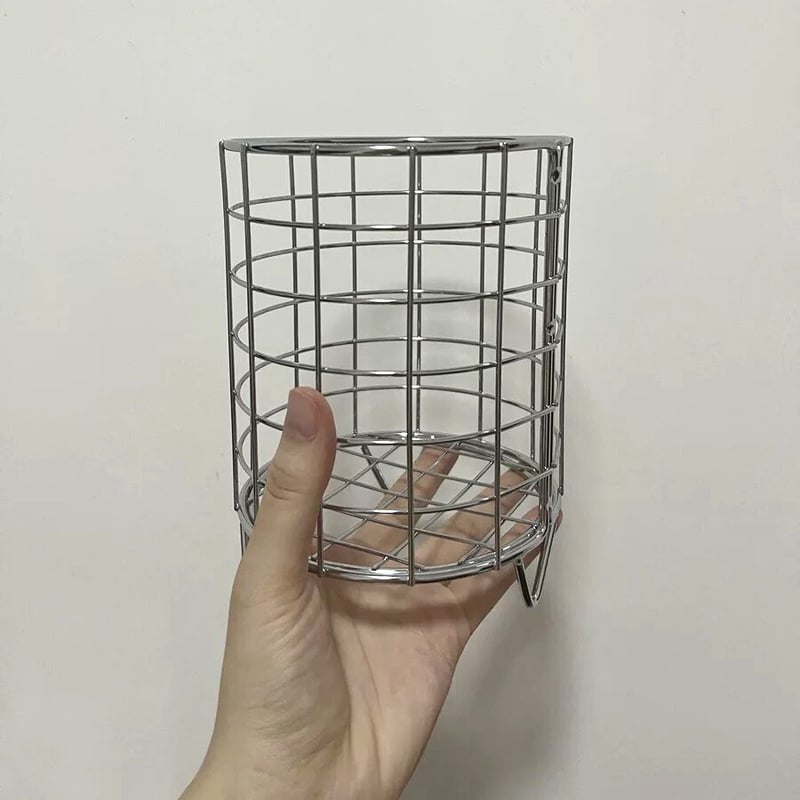 脚付き ワイヤー 収納 バスケット シルバー カゴ 小物入れ | 70PARK