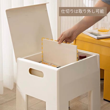#多機能 収納 サイドテーブル スツール 全2色 玄関