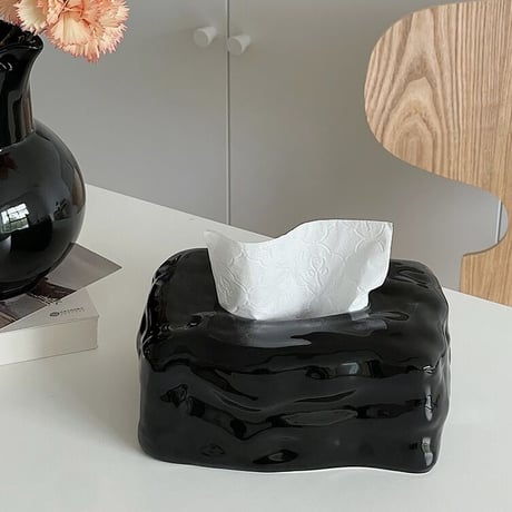 【即納】#ニュアンスデザイン セラミック ティッシュケース 全4色