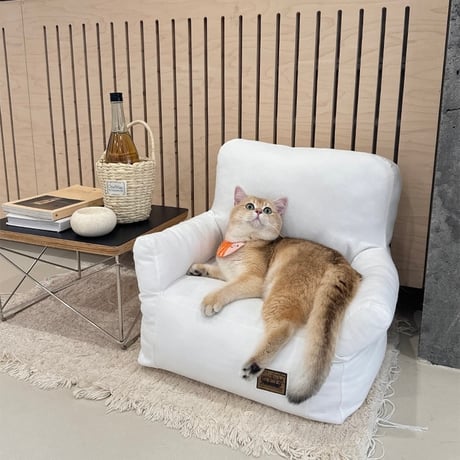 #ふんわり 小型 無地 ペットソファ 全2色 犬 猫 ペットベッド ペット用品 ペットクッション 洗える
