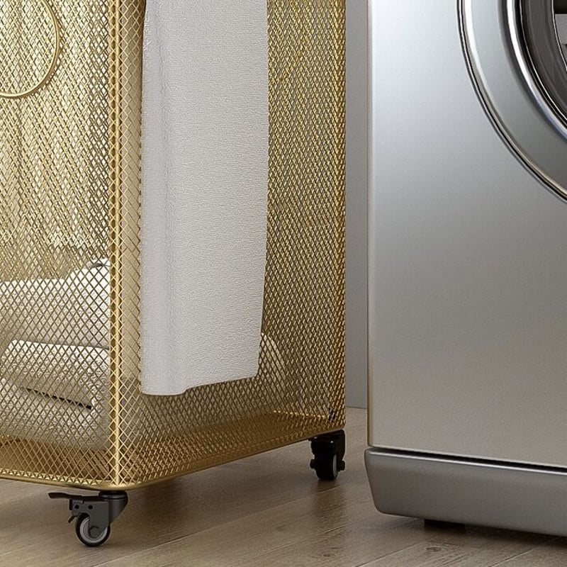 ゴールド スリム ワイヤー ランドリー バスケット 収納 | 70PARK