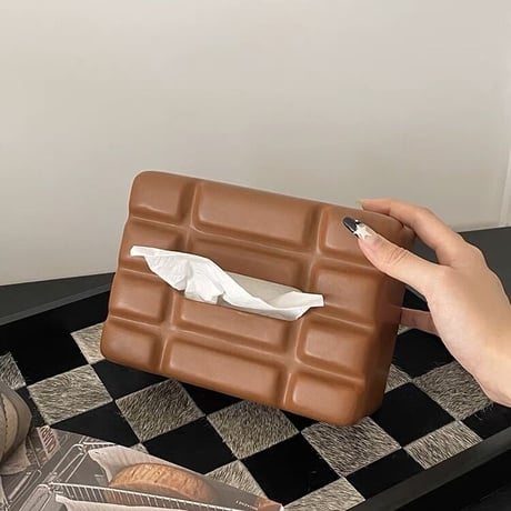 #セラミック 板 チョコレート モチーフ ティッシュケース
