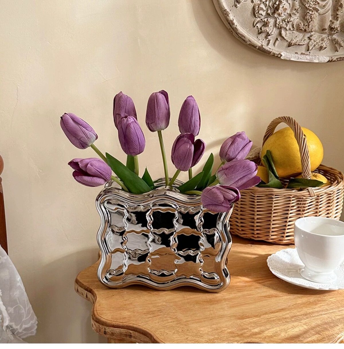 ビスケット モチーフ フラワーベース 全2色 花瓶 | 70PARK