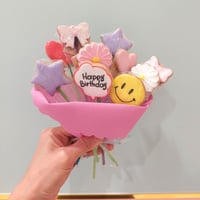スマイルのクッキーブーケ10本