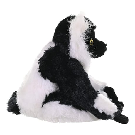 ぬいぐるみ クロシロエリマキキツネザル 8" 12271