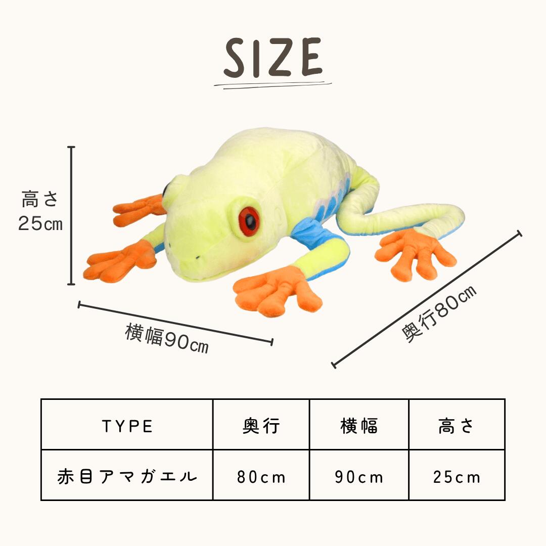 ぬいぐるみ 赤目アマガエル ジャンボ 82333 | ワイルドリパブリック