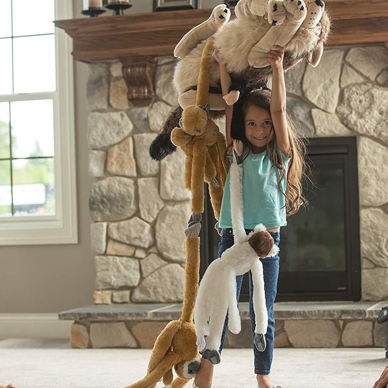 ぬいぐるみ ぶらさがり シロテテナガザル 15258 | ワイルドリ