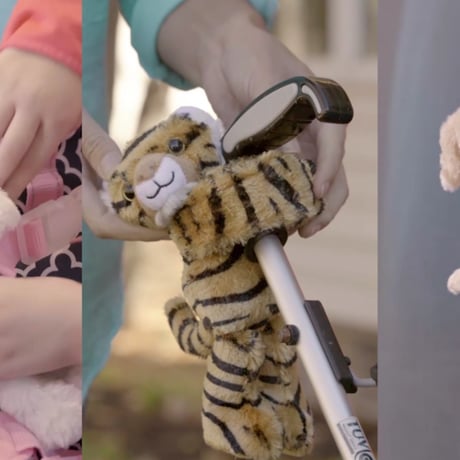 ぬいぐるみ 抱きつき ホワイトタイガー 19560