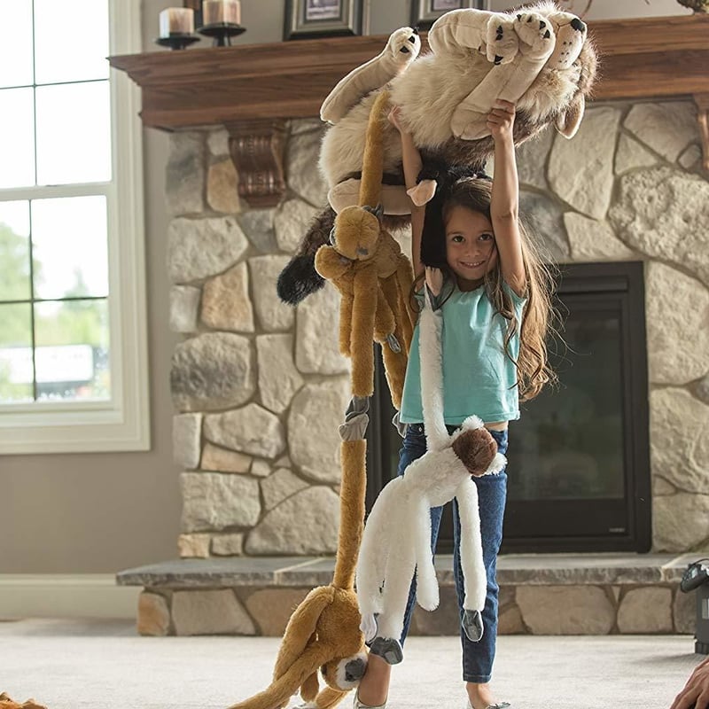 ぬいぐるみ ぶらさがり シロテテナガザル 15258 | ワイルドリ