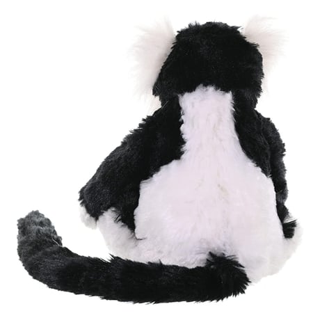 ぬいぐるみ クロシロエリマキキツネザル 8" 12271