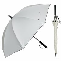 数多くのメディアで紹介！猛暑の夏に！！扇風機×晴雨兼用傘　一体になった話題の扇風機傘　60㎝／70cm／　長傘 （オフ白）[60㎝OST166　70cmOST167]