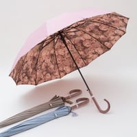 雨にぬれると花柄が浮き出る傘 55cm/長傘ジャンプ式 [OSK012  PI/BE/SU]