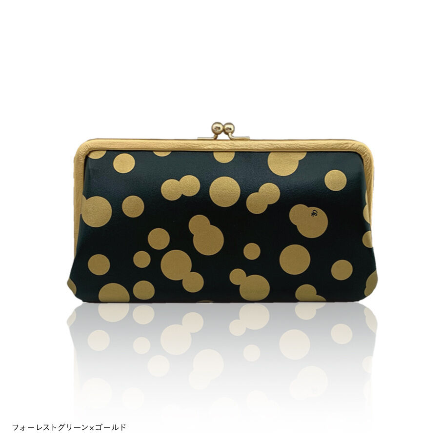 まるあ柄 がま口長財布(カードポケット14） | made in RYOGOKU