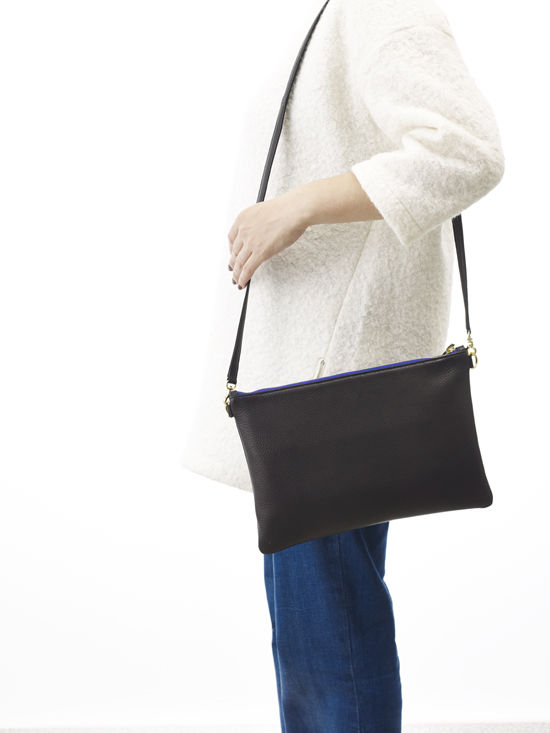 nagisaPORTER ブラック サコッシュバッグ Kaedeサコッシュ X-pac オールブラック（フック付き